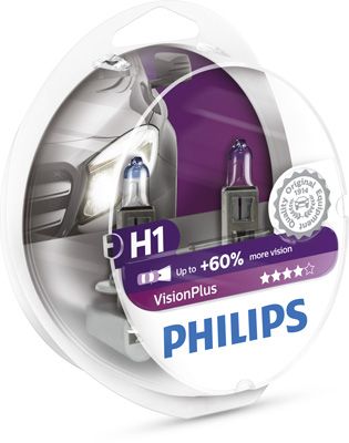 12258VPS2 PHILIPS Галогенова лампа Philips Visionplus +60% 12V H1 55W +60%