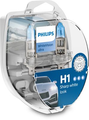 12258WVUSM PHILIPS Галогенова лампа Philips Whitevision Ultra 12V H1 55W
