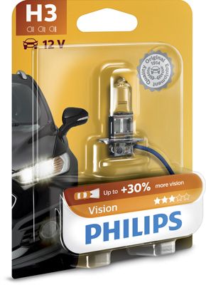 12336PRB1 PHILIPS Галогенова лампа Philips Vision +30% 12V H3 55W +30%